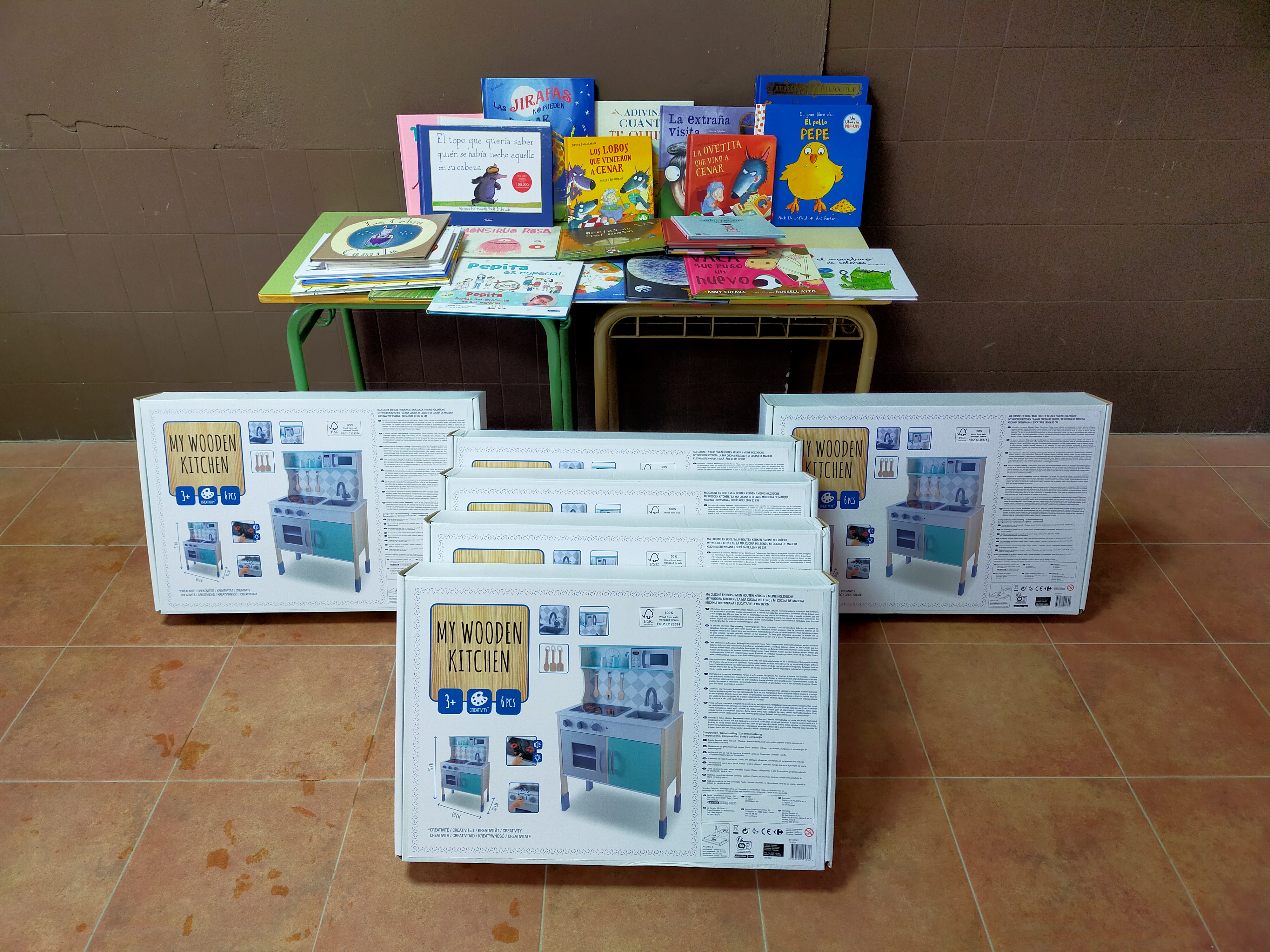 Libros y cocinas para Educación Infantil